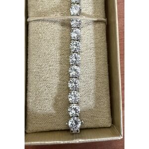 Silver Cubic Zirconia‎ Tennis Bracelet-925 Sterling Silver FAS China New